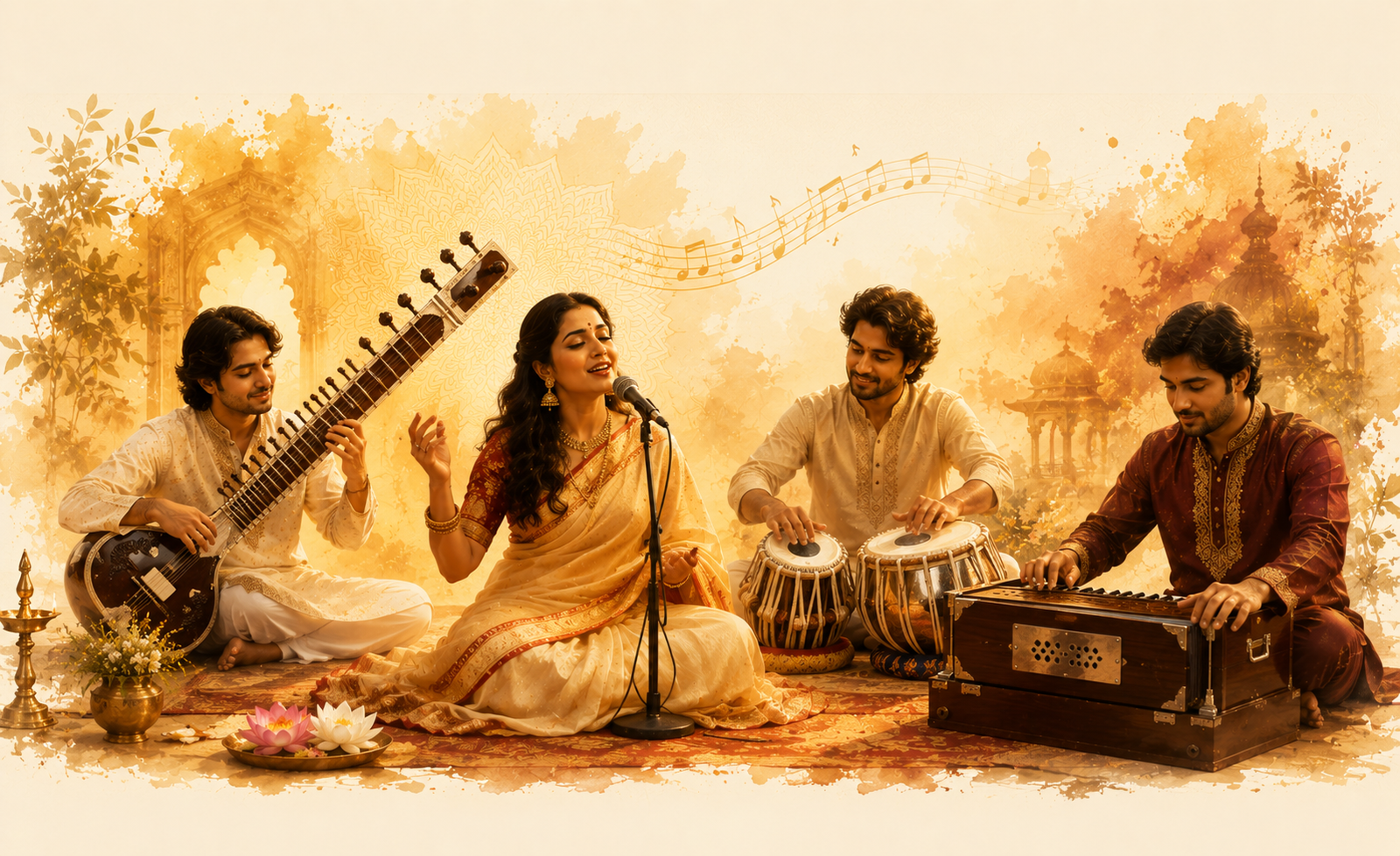 Music learning session at Sanskritigram